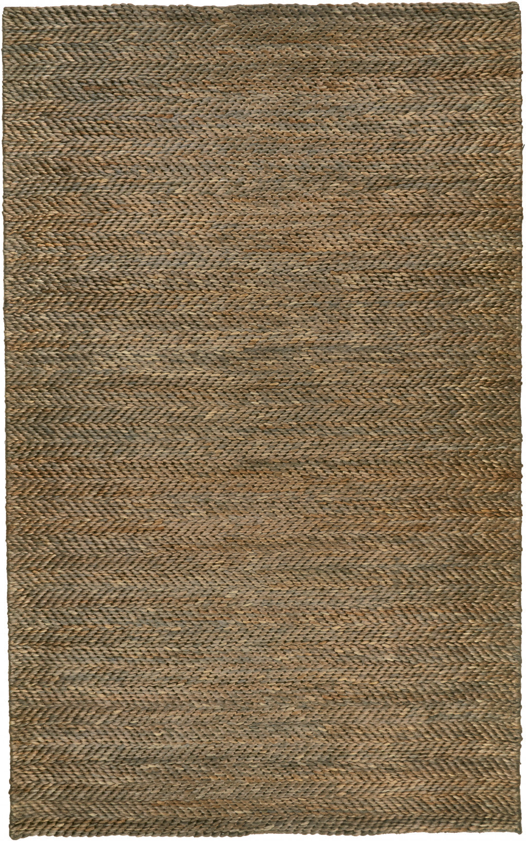 8' X 11' Tan And Gray Hand Woven Area Rug