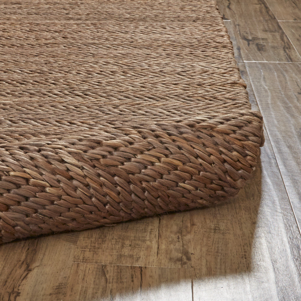 8' X 11' Tan And Gray Hand Woven Area Rug