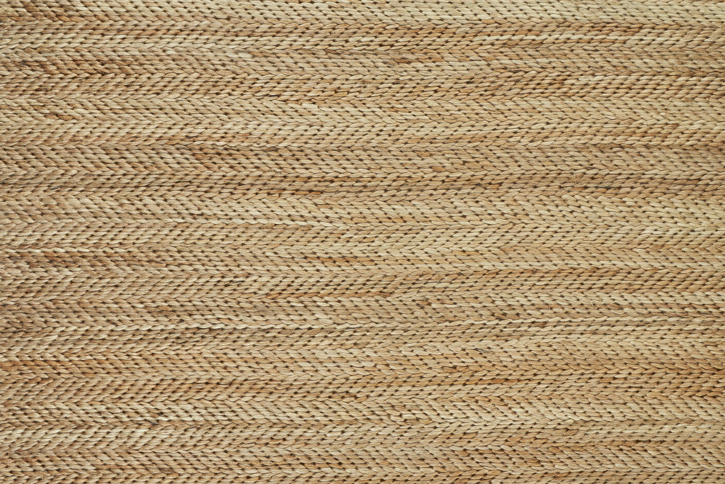 8' X 11' Tan And Gray Hand Woven Area Rug
