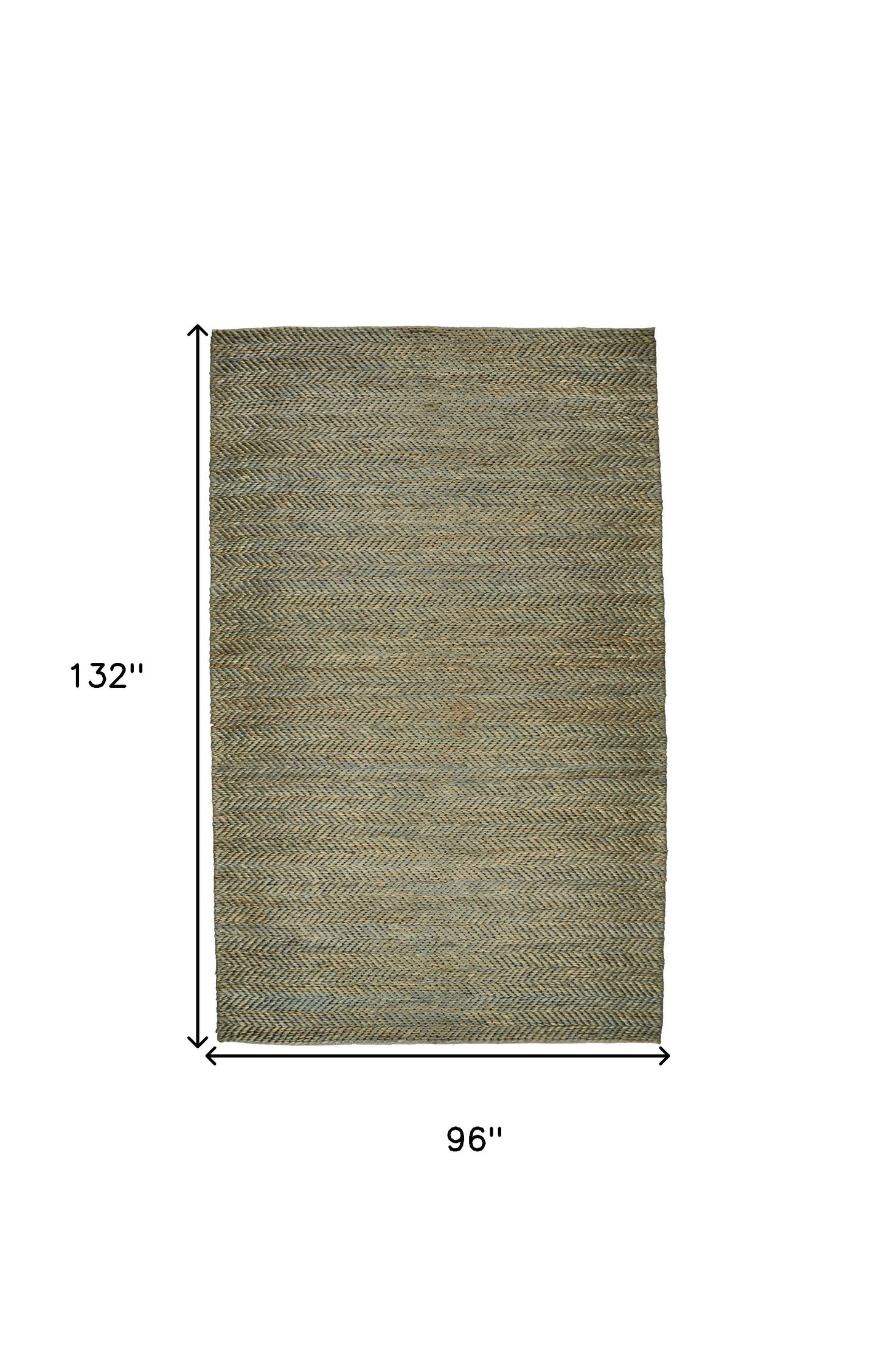 8' X 11' Tan And Gray Hand Woven Area Rug
