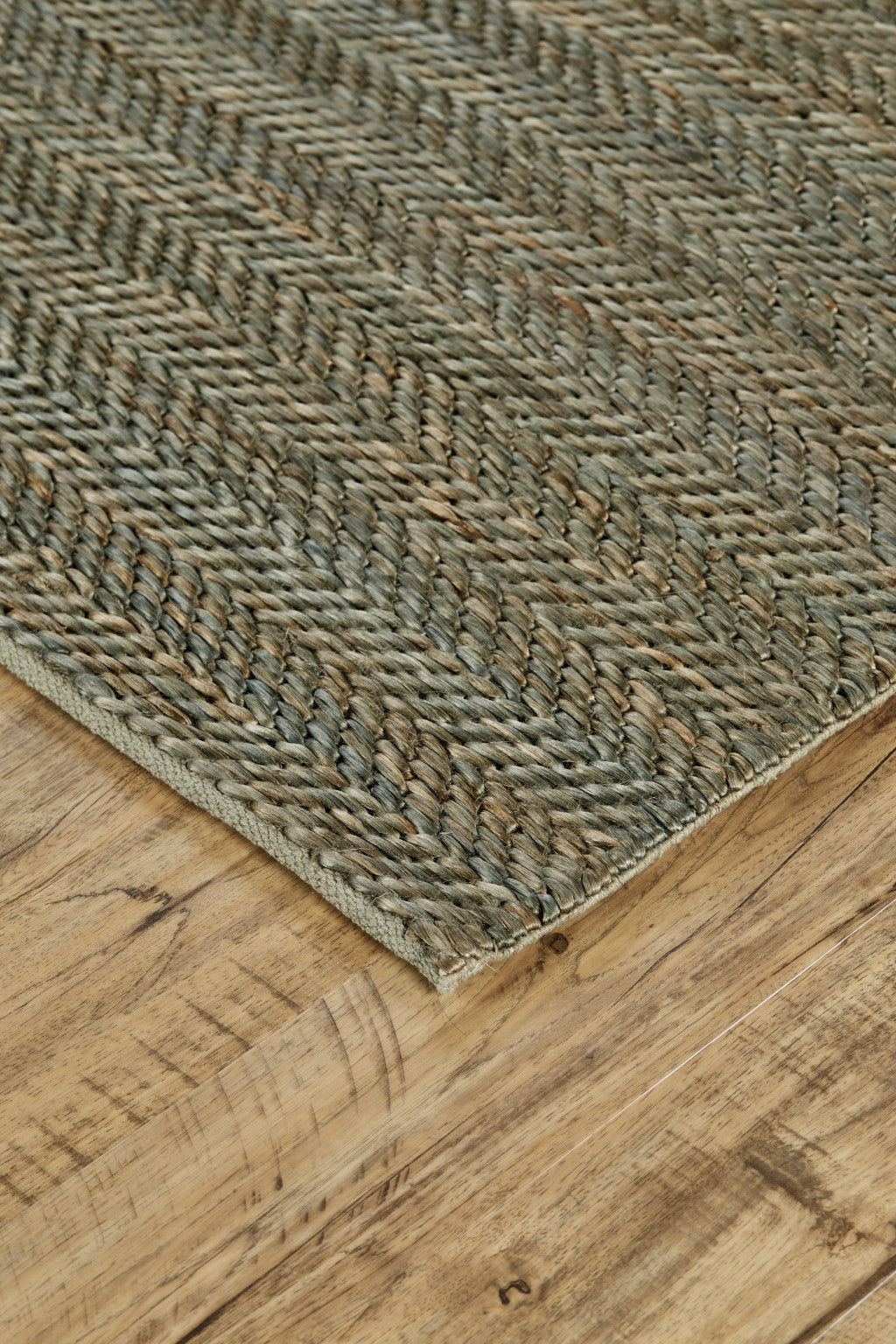 8' X 11' Tan And Gray Hand Woven Area Rug