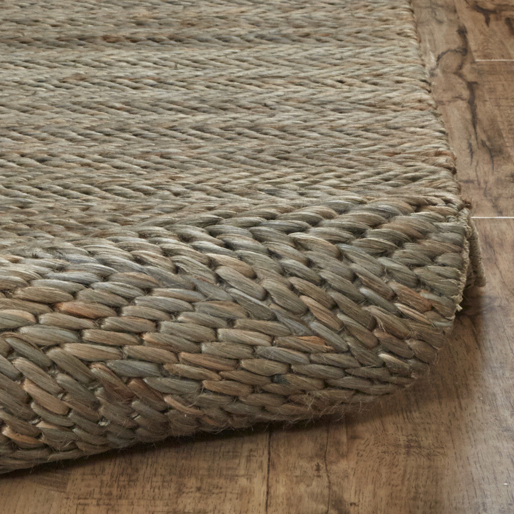 8' X 11' Tan And Gray Hand Woven Area Rug