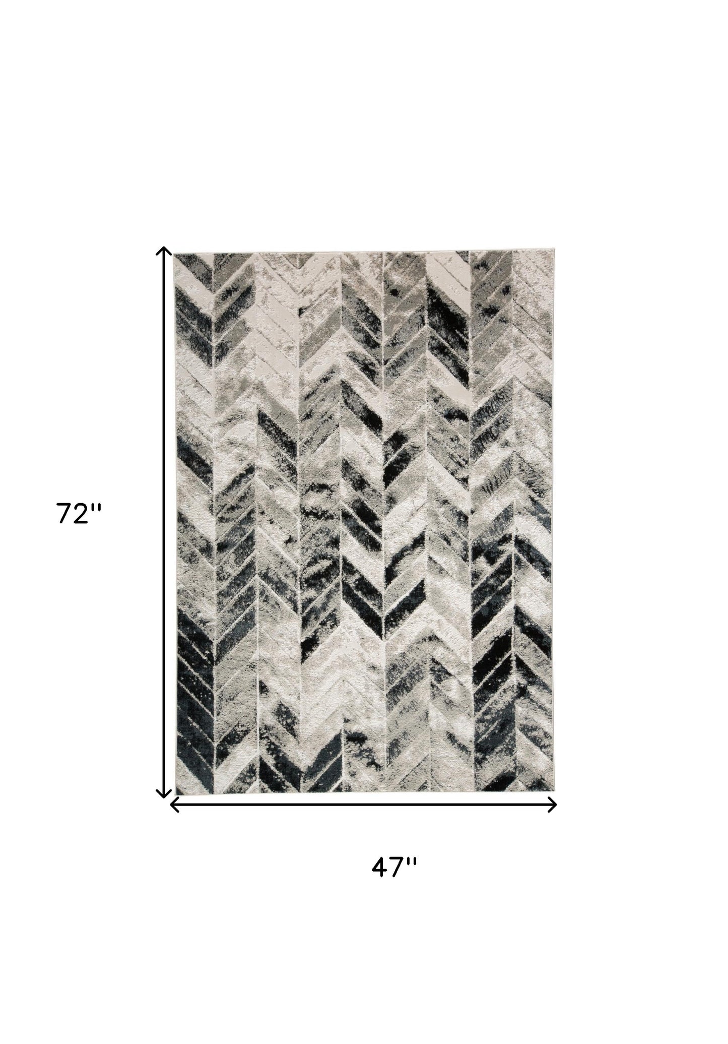 8' X 11' Black Gray And Silver Geometric Stain Resistant Area Rug