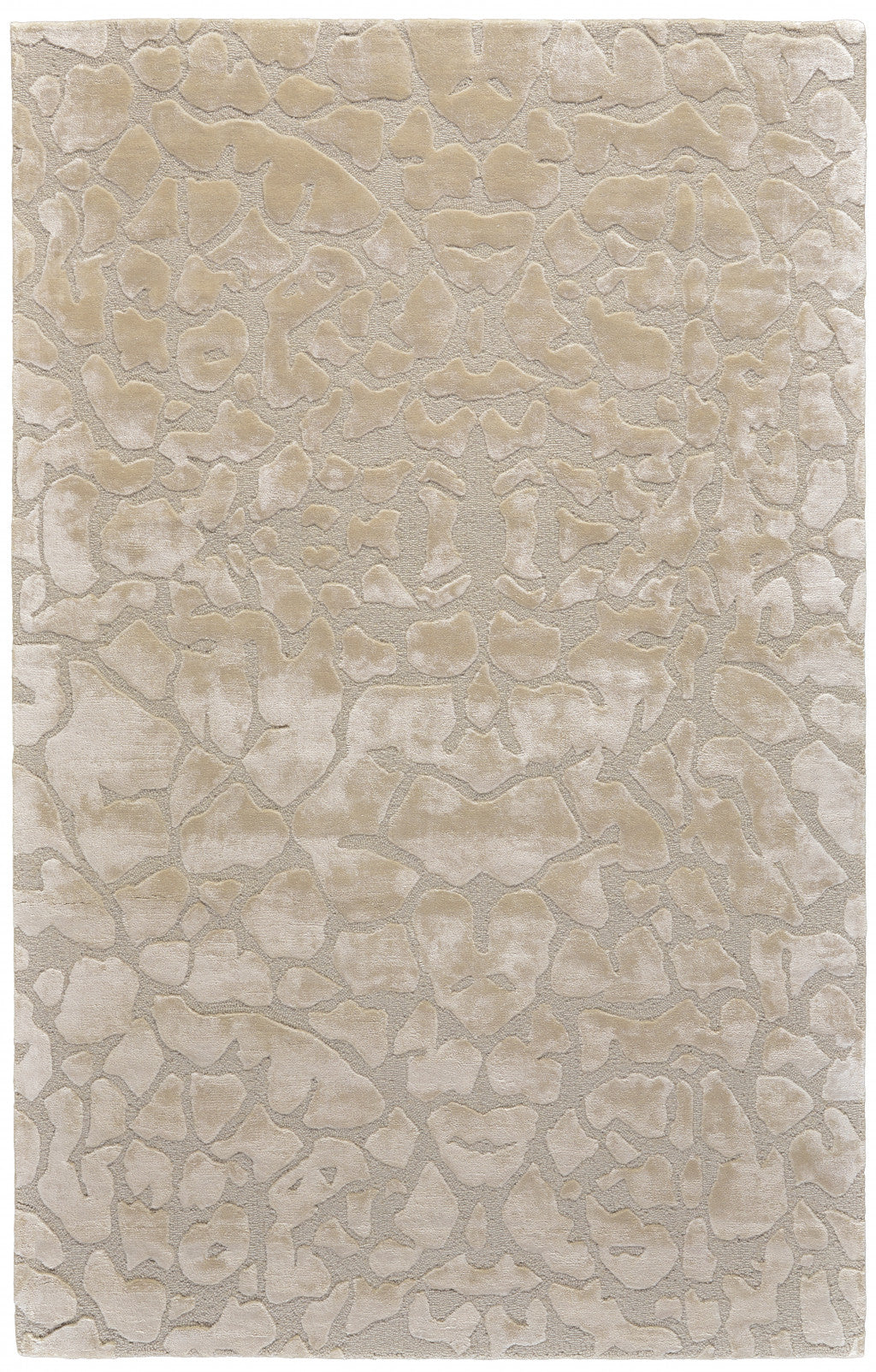 5' X 8' Gray And Silver Abstract Tufted Handmade Area Rug