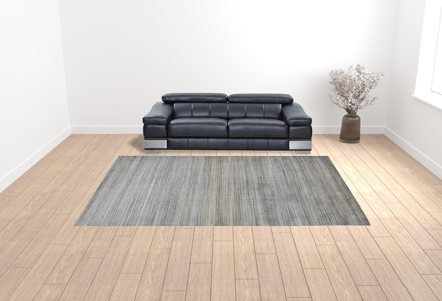 2' X 3' Gold Ivory And Gray Abstract Stain Resistant Area Rug
