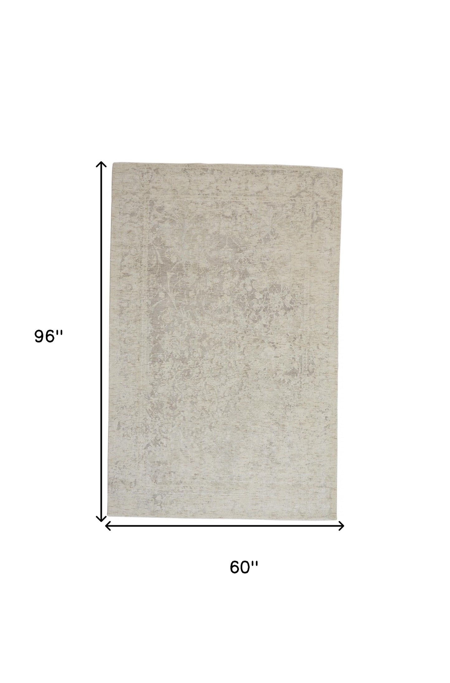 8' X 11' Ivory And Tan Abstract Hand Woven Area Rug