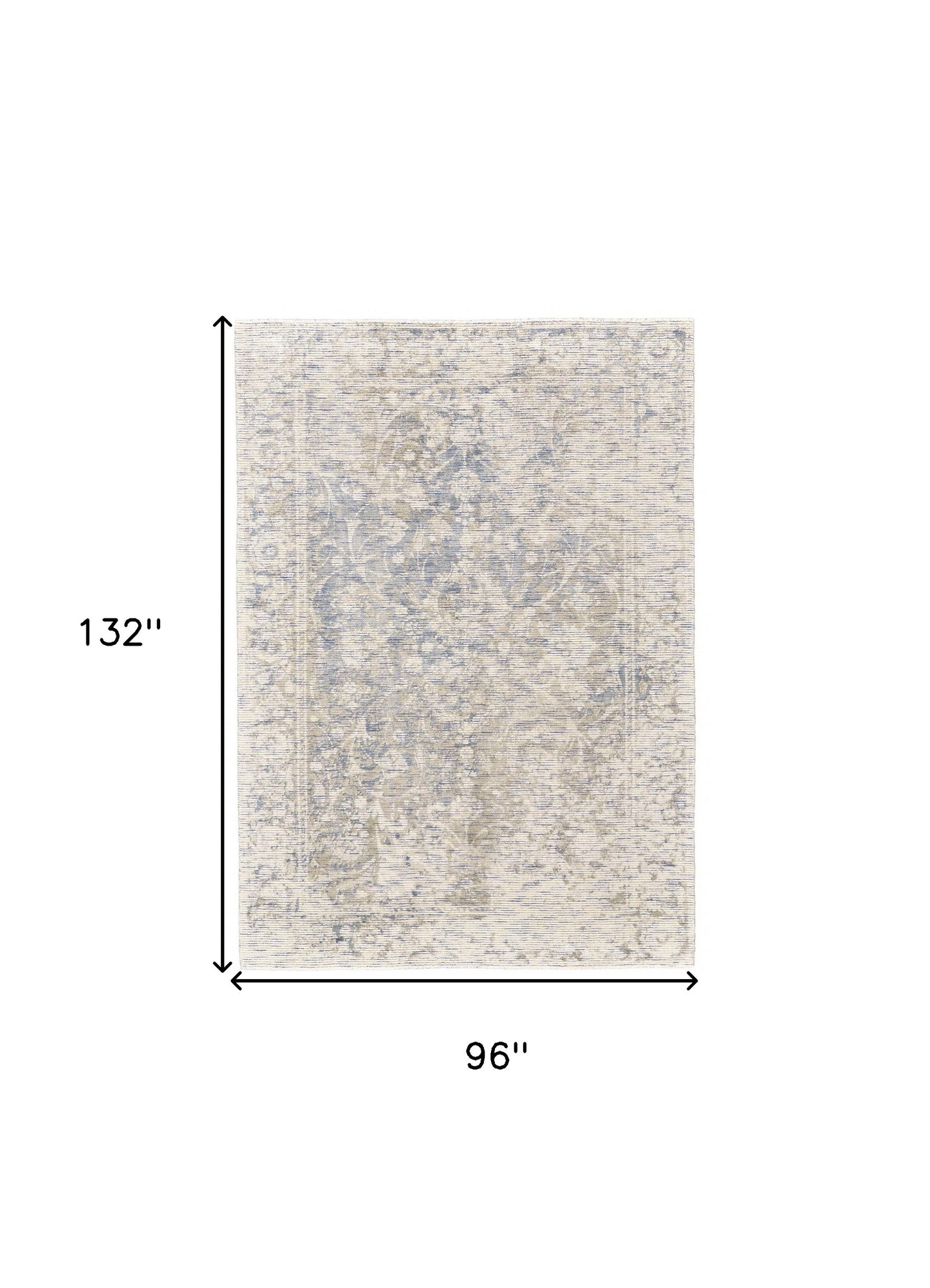 8' X 11' Ivory And Tan Abstract Hand Woven Area Rug
