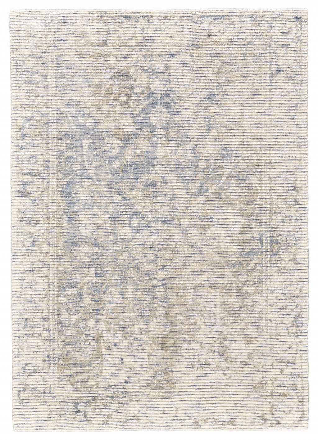 8' X 11' Ivory And Tan Abstract Hand Woven Area Rug