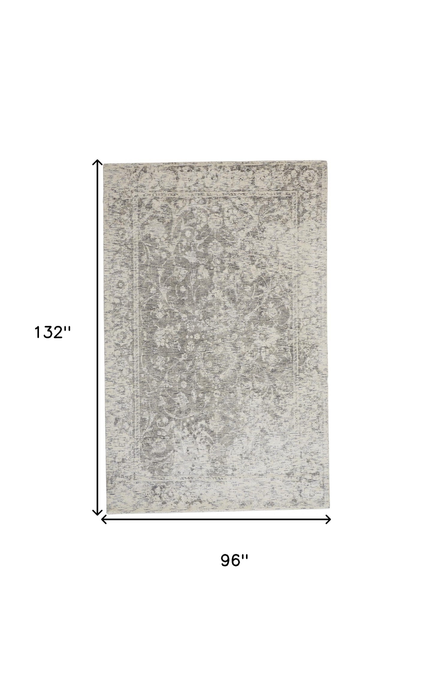 8' X 11' Ivory And Tan Abstract Hand Woven Area Rug