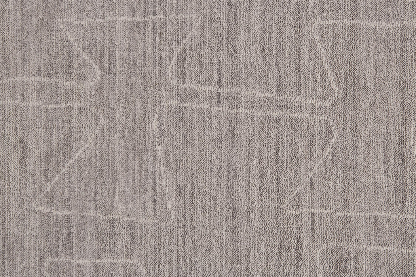 5' X 8' Gray Taupe And Ivory Abstract Hand Woven Area Rug