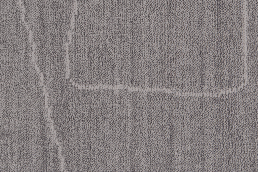 4' X 6' Gray And Ivory Abstract Hand Woven Area Rug