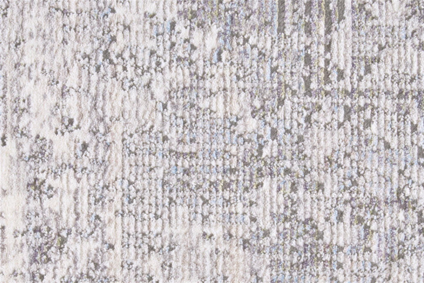 3' X 5' Gray Ivory And Taupe Abstract Distressed Area Rug With Fringe