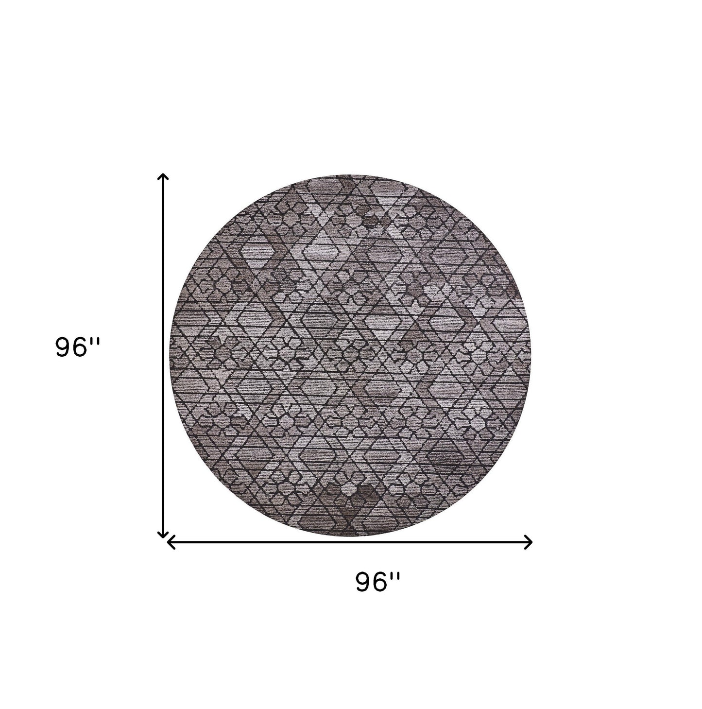 4' X 6' Taupe Black And Gray Wool Paisley Tufted Handmade Area Rug