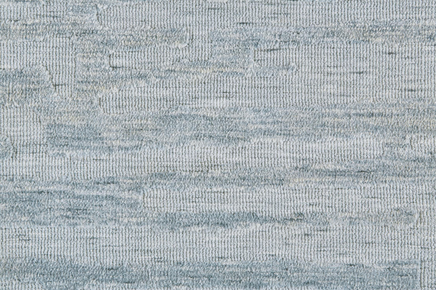 4' X 6' Blue Ivory And Gray Geometric Stain Resistant Area Rug