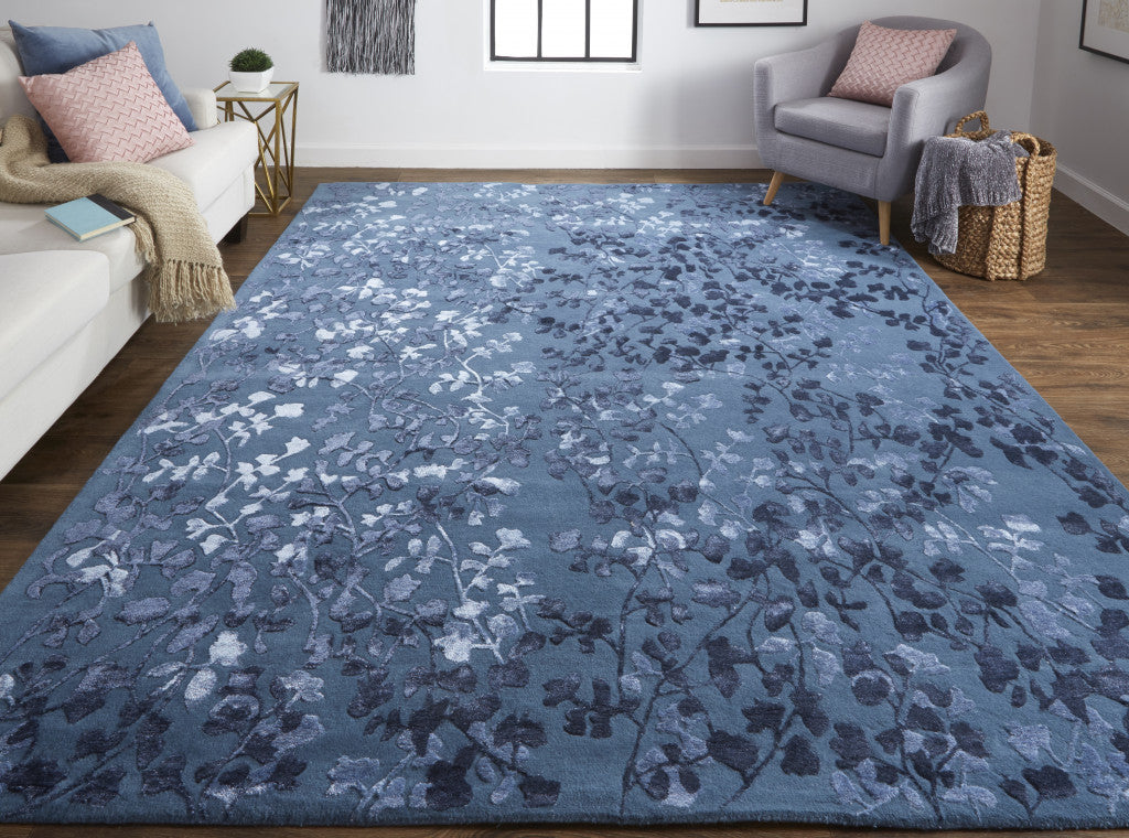 2' X 3' Ivory Tan And Gold Wool Floral Tufted Handmade Area Rug