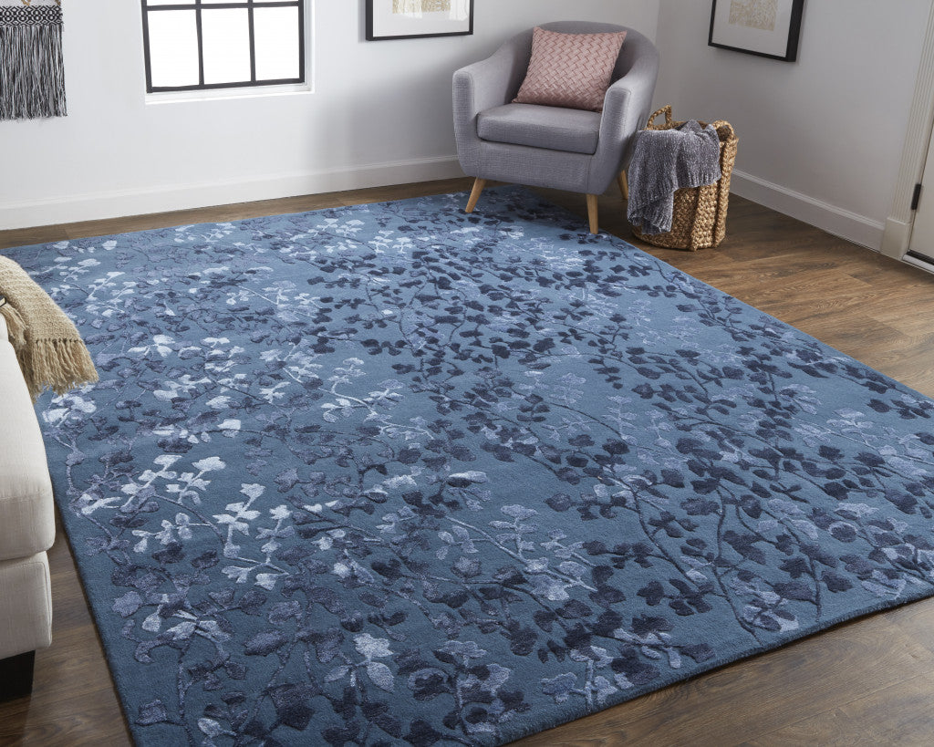 2' X 3' Ivory Tan And Gold Wool Floral Tufted Handmade Area Rug
