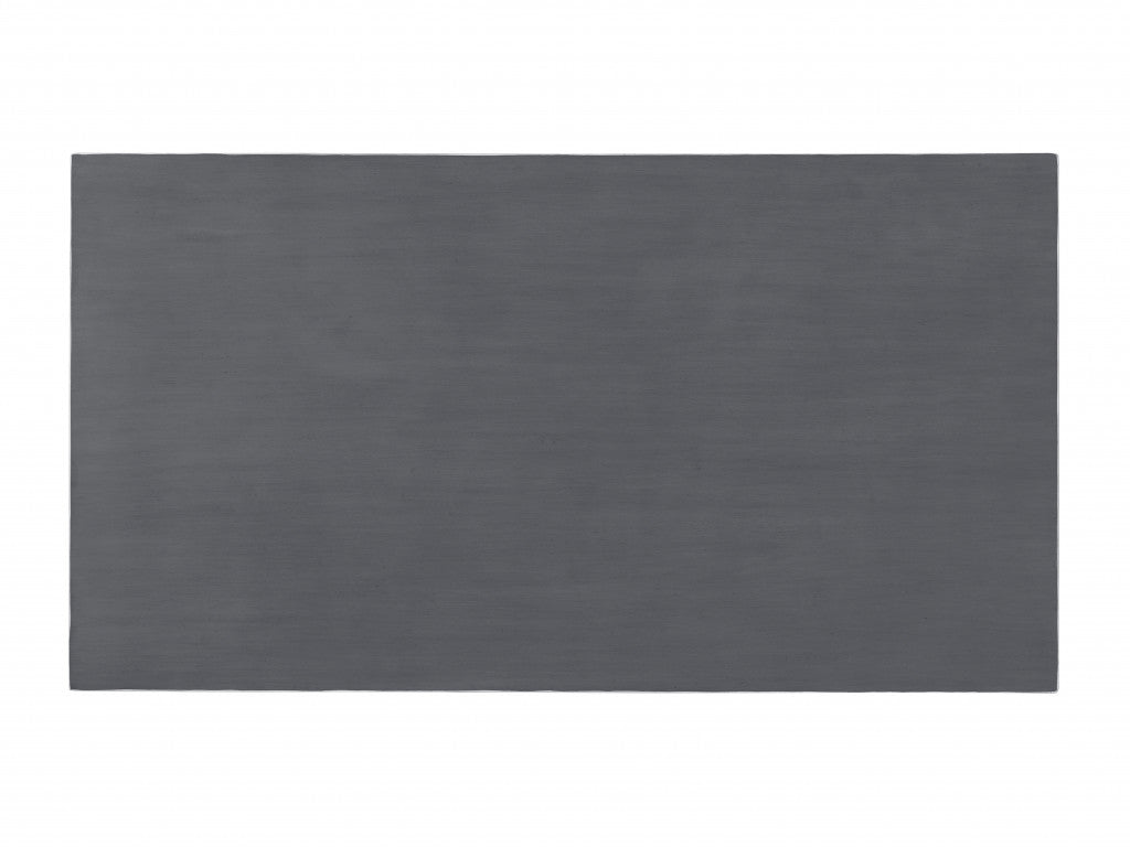 48" Antique White And Grey Rectangular Coffee Table With Storage