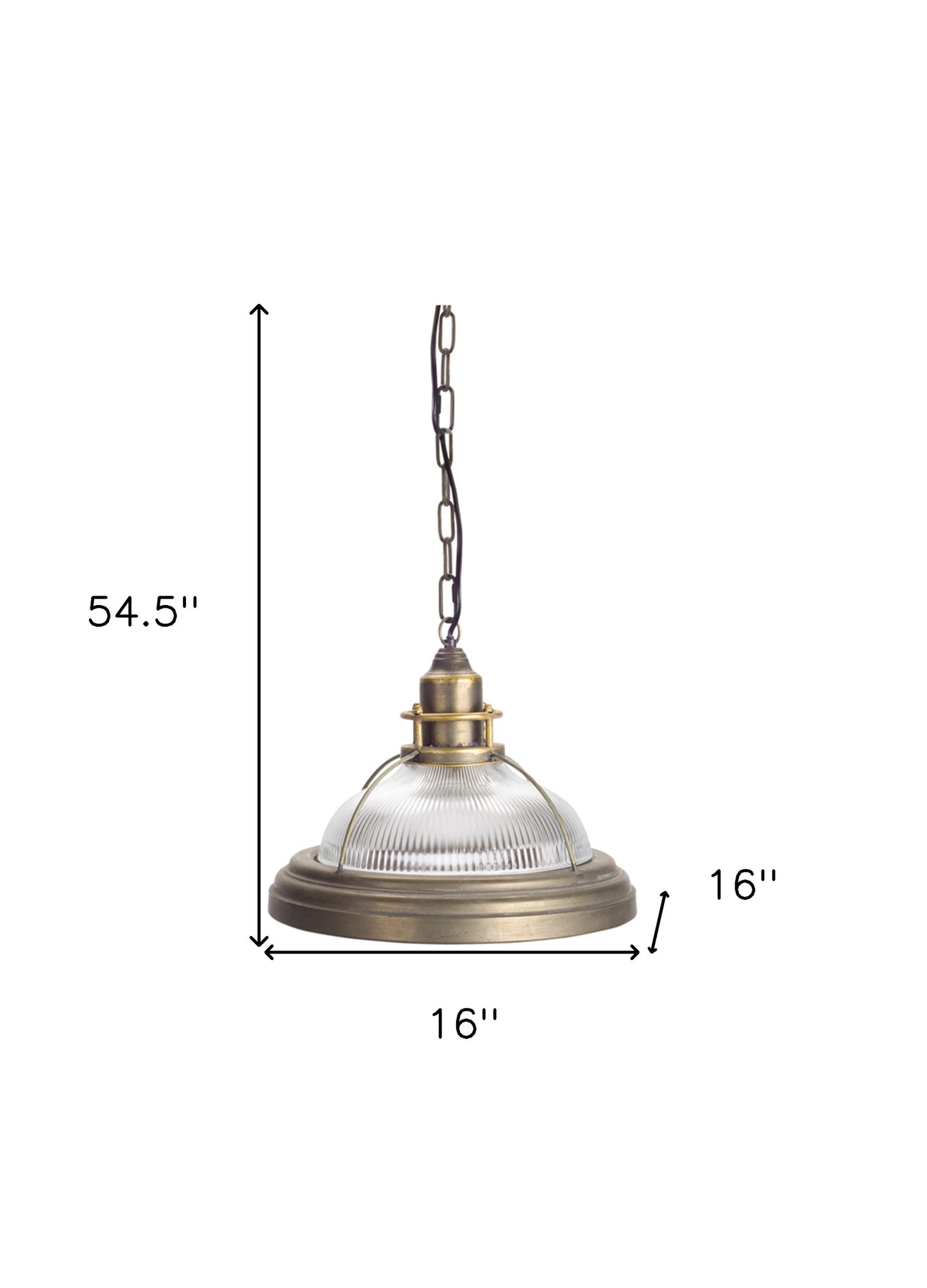 Shaded Metal Ceiling Light With Clear Shades