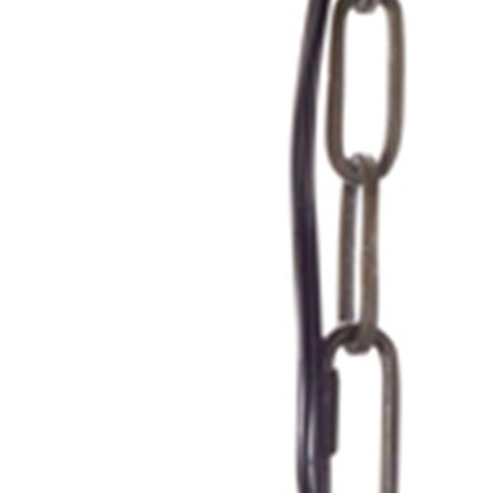 Shaded Metal Ceiling Light With Clear Shades