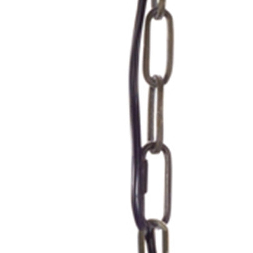 Shaded Metal Ceiling Light With Clear Shades