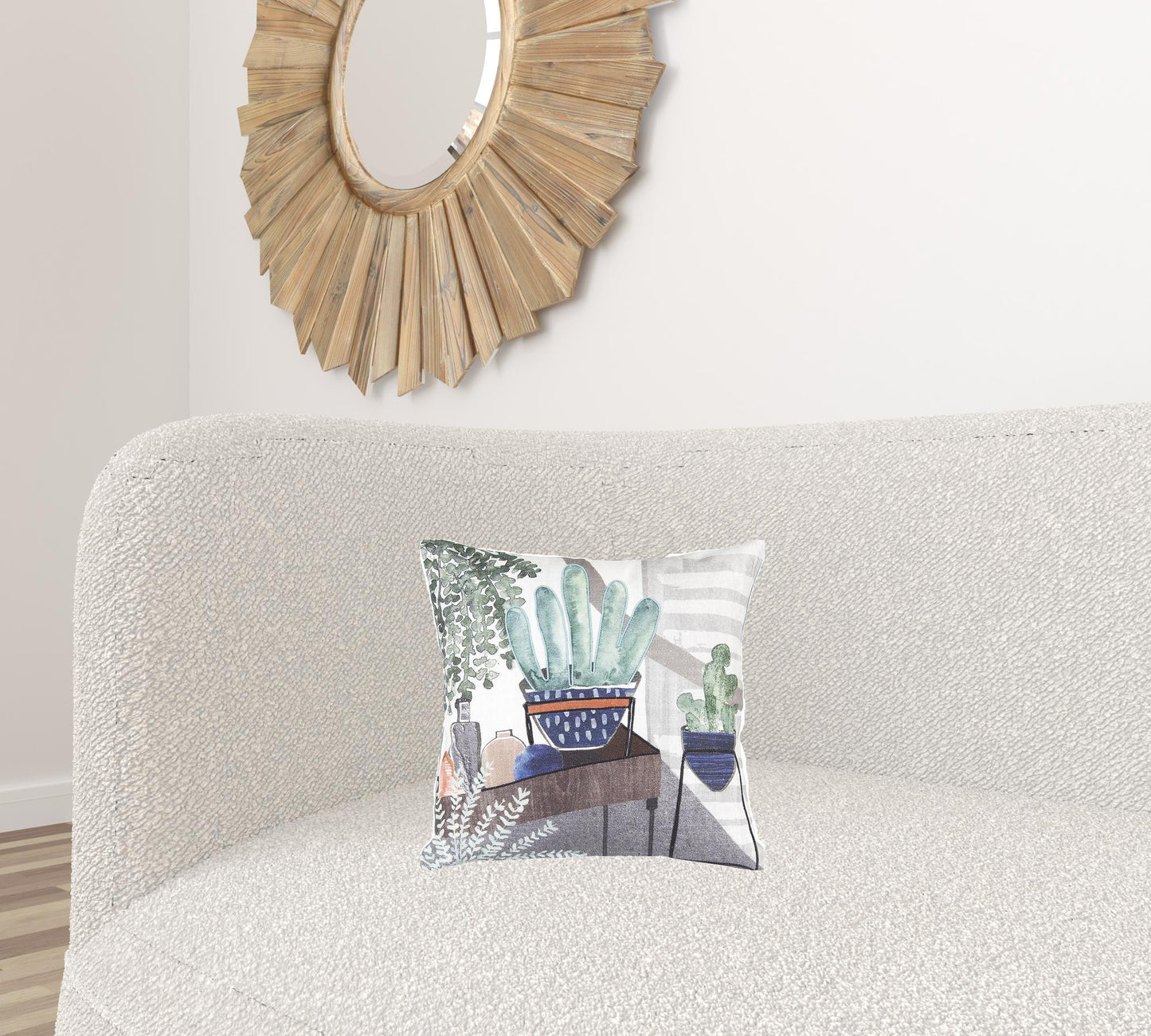Set Of Two 15 x 6 Green Cotton blend Zippered Pillow