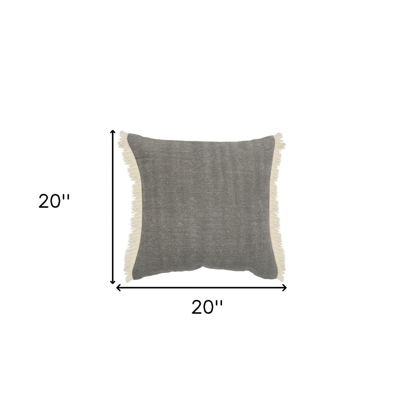 14" X 36" Orange And Tan 100% Cotton Zippered Pillow