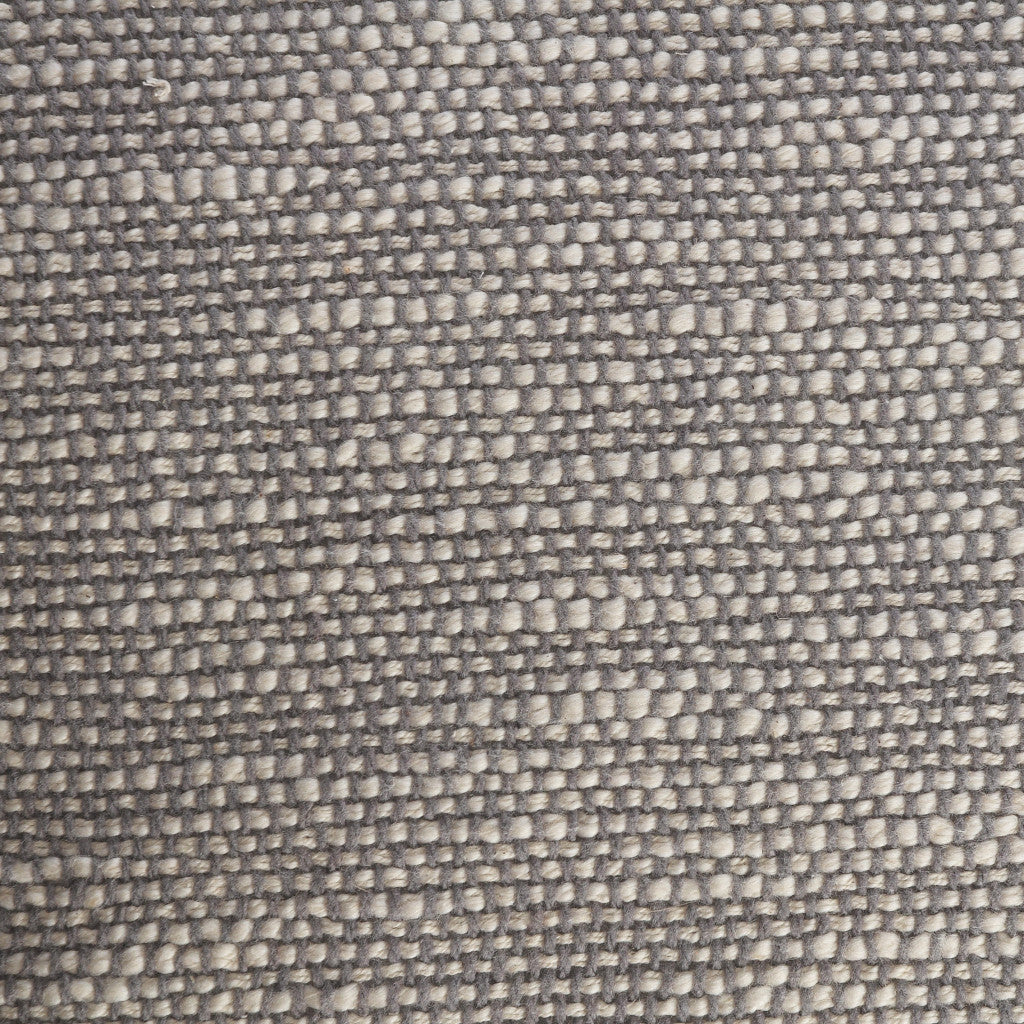 20" X 20" Micro Gray 100% Cotton Zippered Pillow