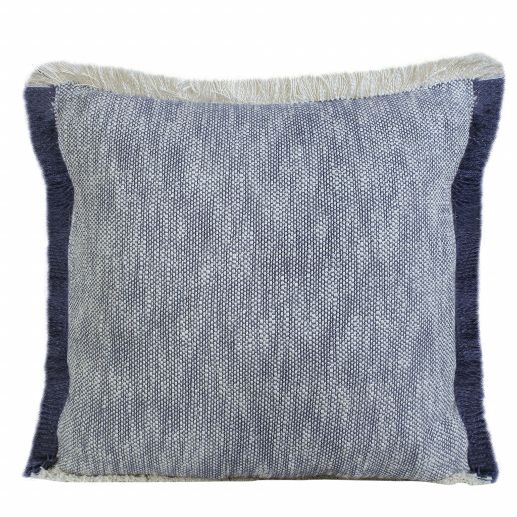 20" X 20" Micro Gray 100% Cotton Zippered Pillow