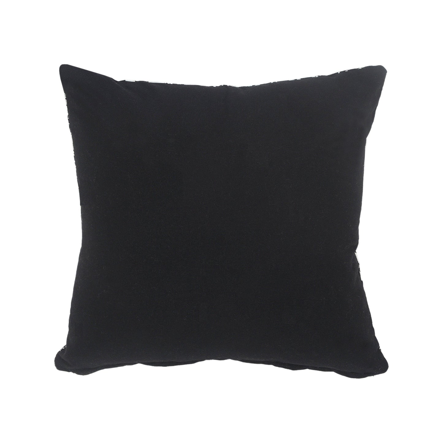 20" X 20" White And Silver 100% Cotton Animal Print Zippered Pillow