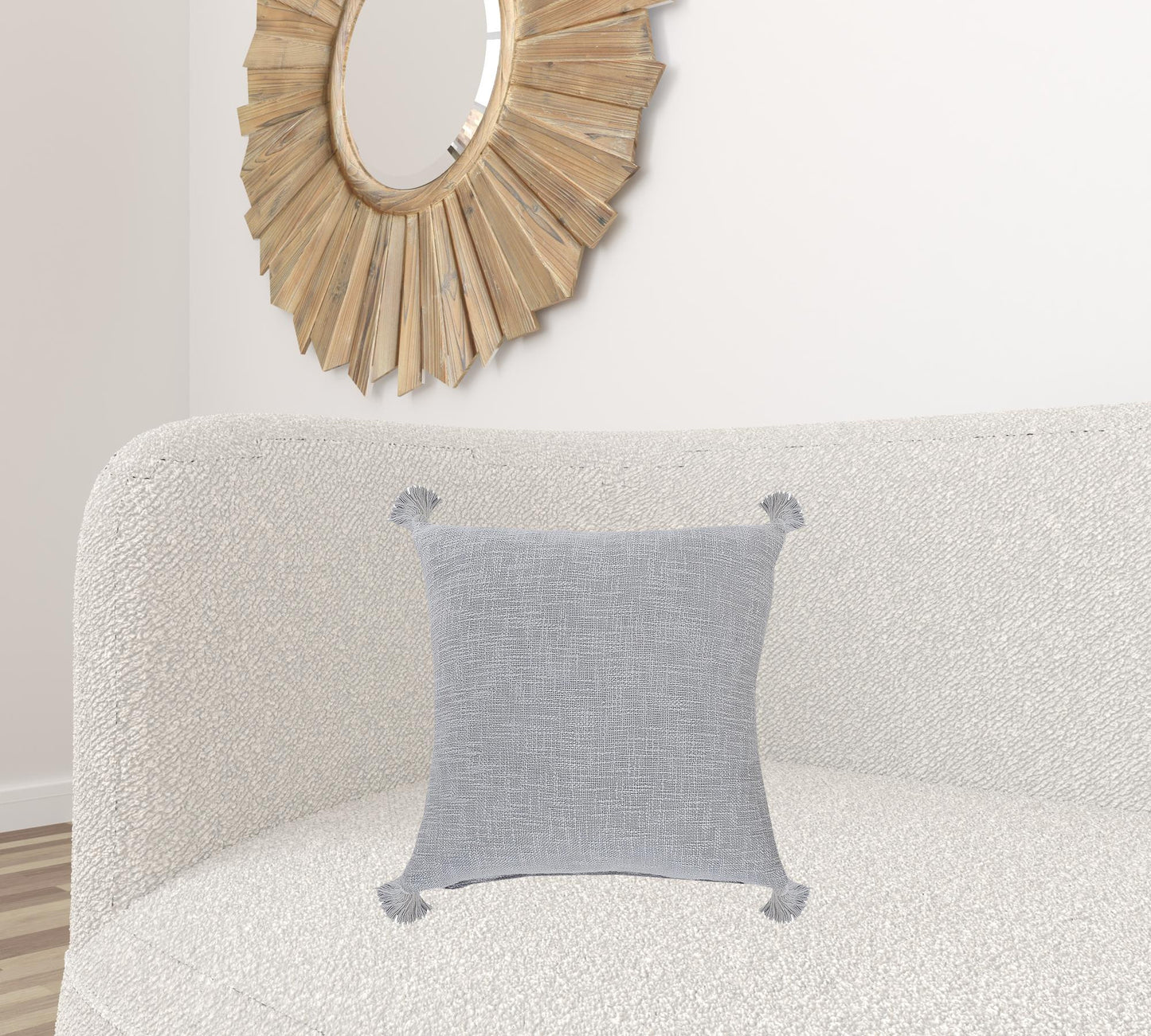 14" X 36" Jet Black 100% Cotton Zippered Pillow