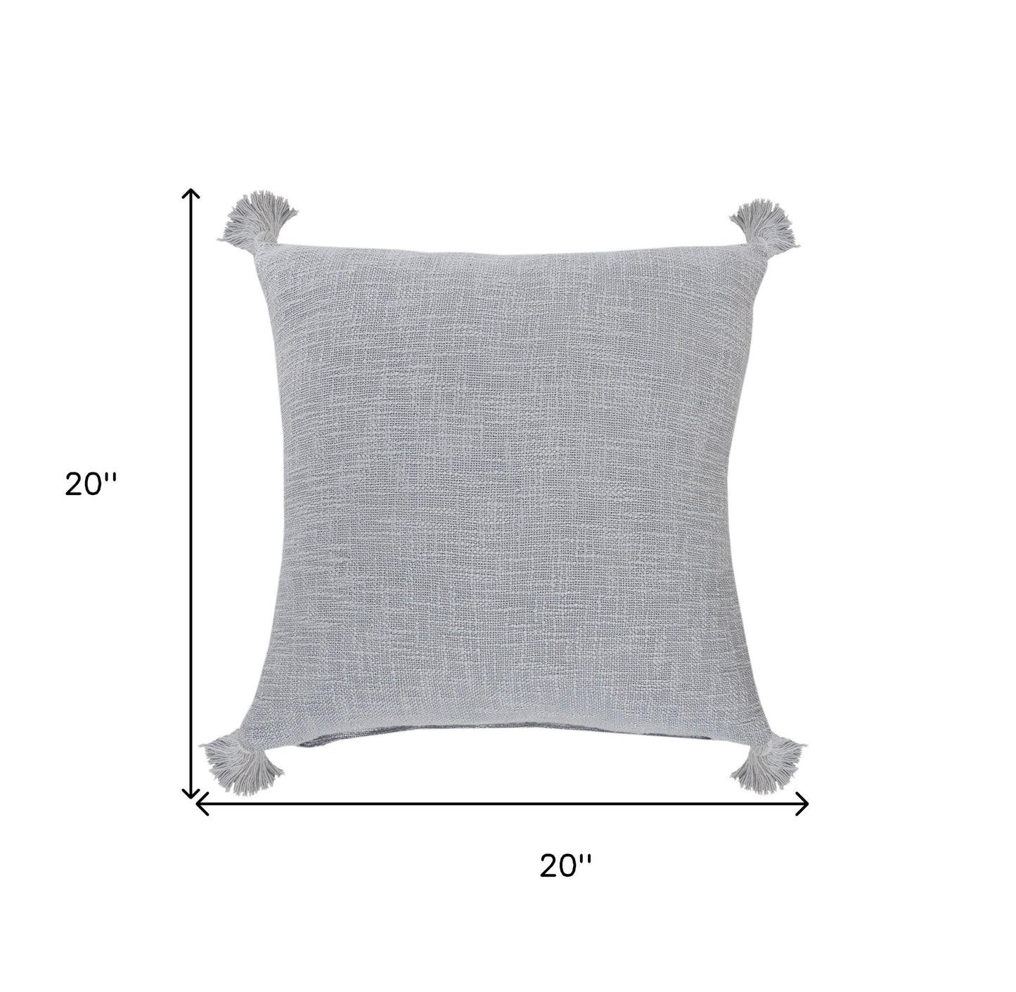 14" X 36" Jet Black 100% Cotton Zippered Pillow