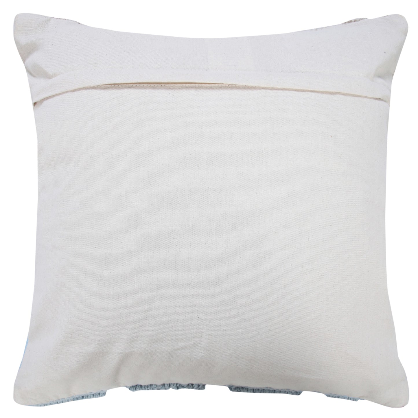 14" X 36" Heathered Gray And Off-White 100% Cotton Geometric Zippered Pillow