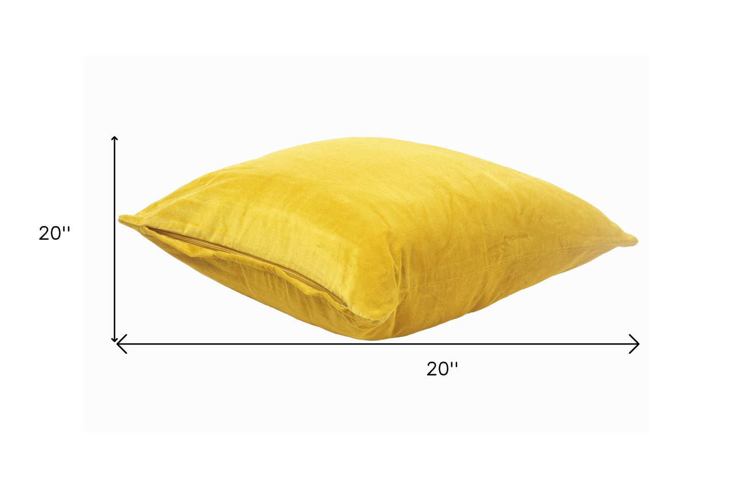 20" X 20" Taupe Cotton Zippered Pillow