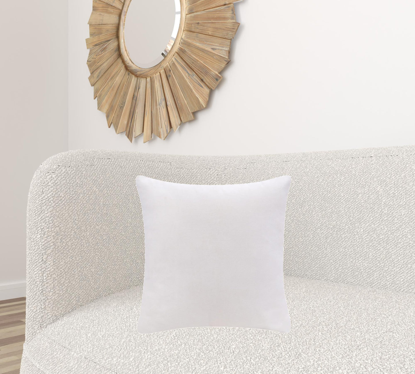 20" X 20" Black 100% Cotton Zippered Pillow