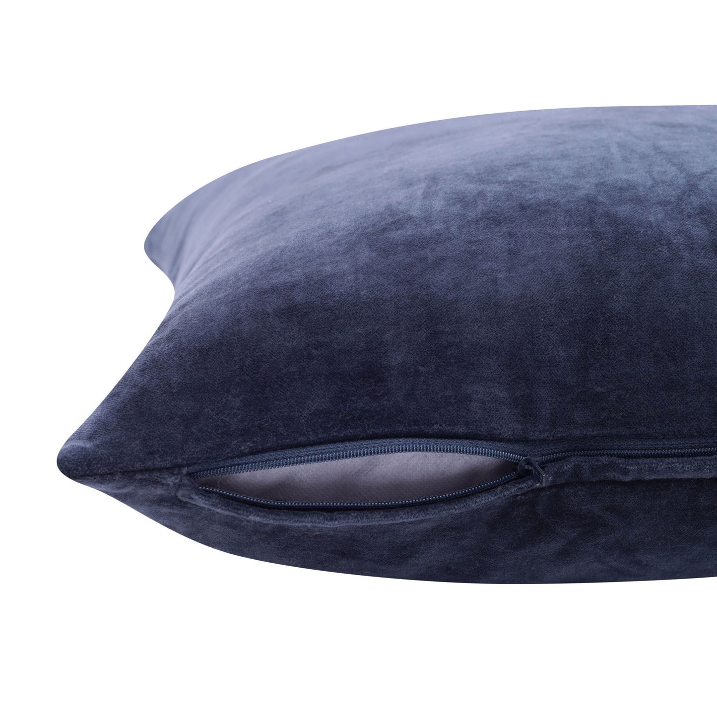 20" X 20" Black 100% Cotton Zippered Pillow