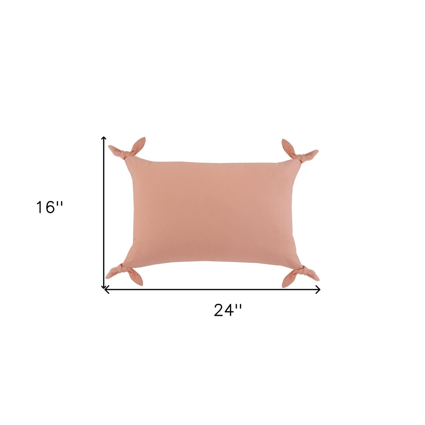 20" X 20" Burnt Orange 100% Cotton Zippered Pillow