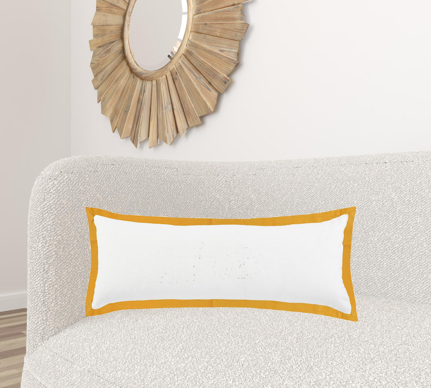 20" X 20" White And Black 100% Cotton Geometric Zippered Pillow