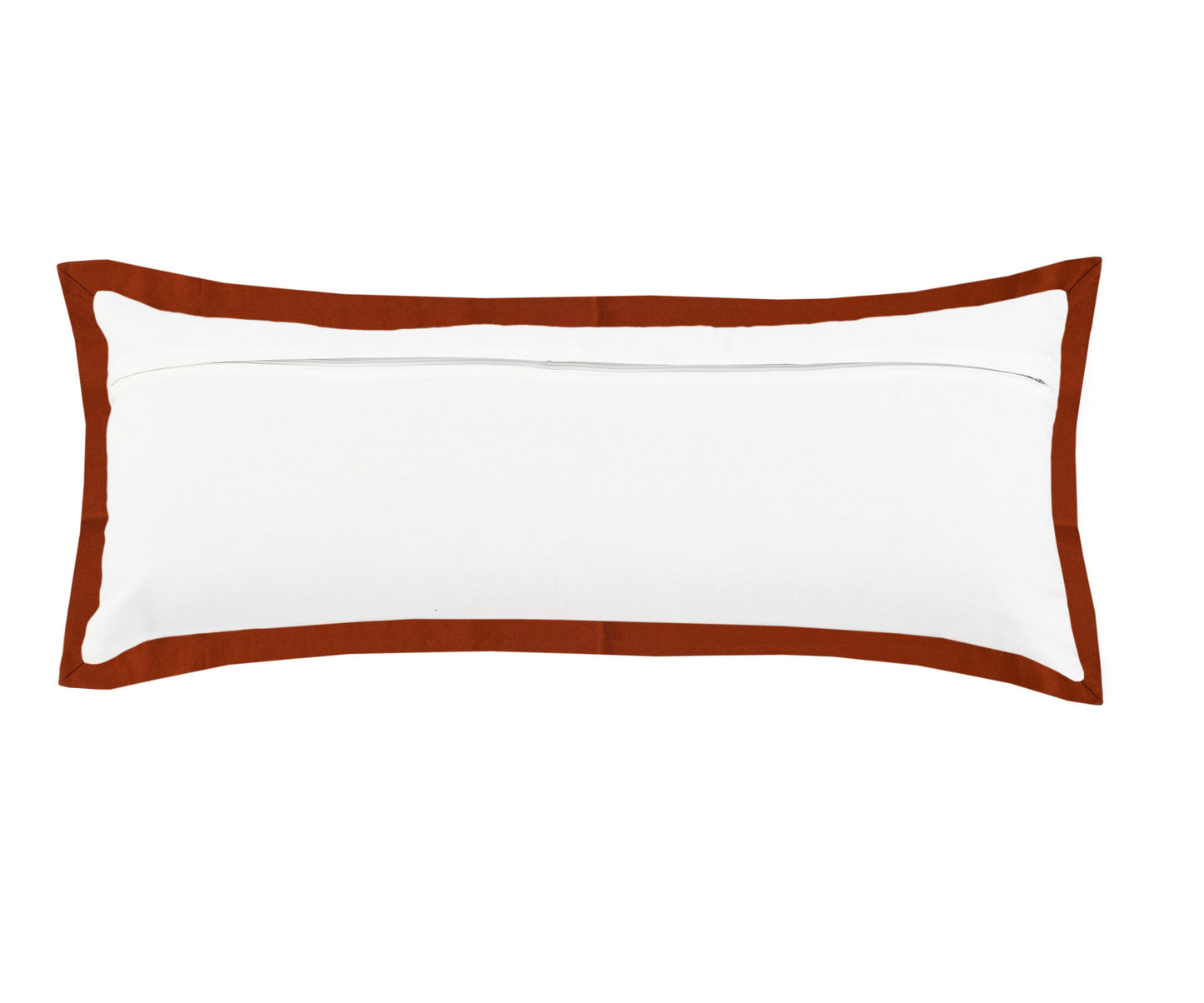 20" X 20" White And Black 100% Cotton Geometric Zippered Pillow