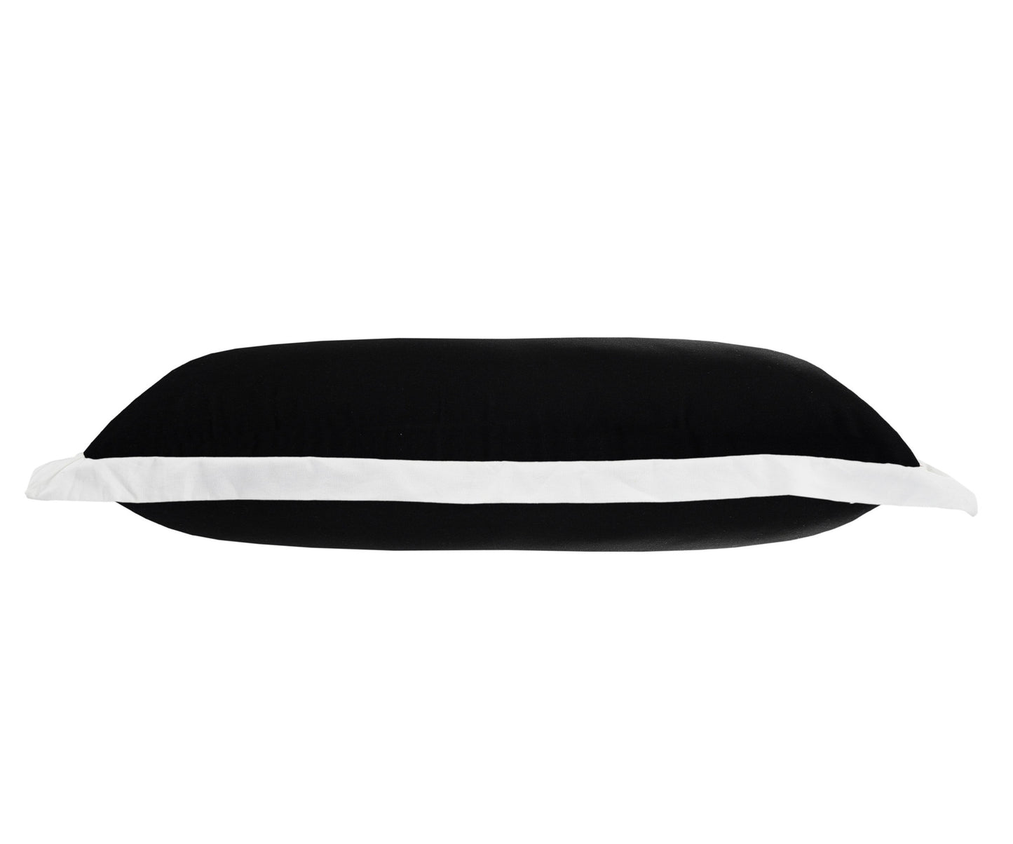 20" X 20" White And Black 100% Cotton Geometric Zippered Pillow