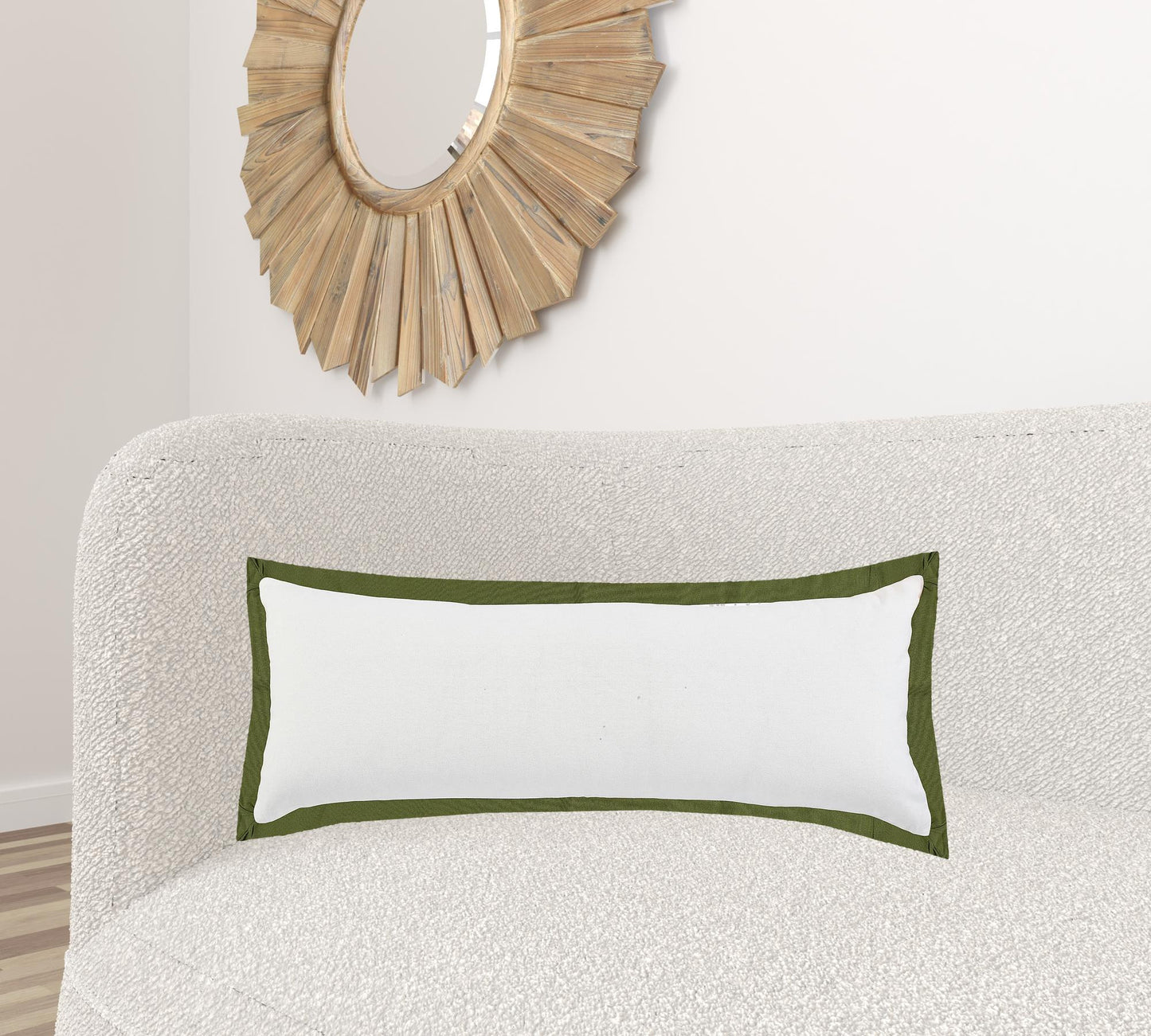 20" X 20" White And Black 100% Cotton Geometric Zippered Pillow