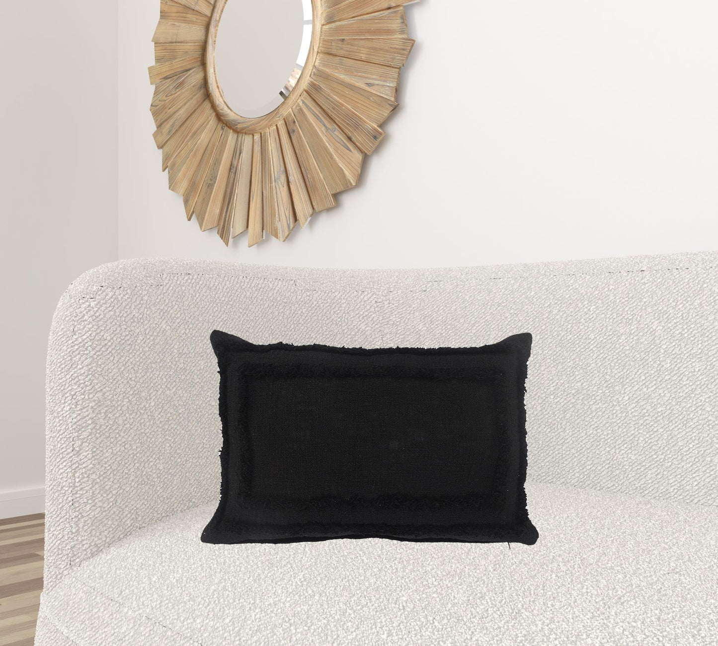 20" X 20" Sky Blue And White 100% Cotton Geometric Zippered Pillow