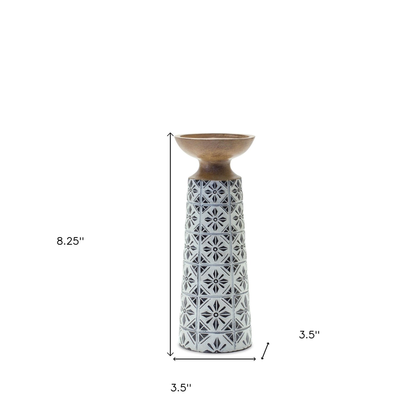 Set Of Two White Flameless Tabletop