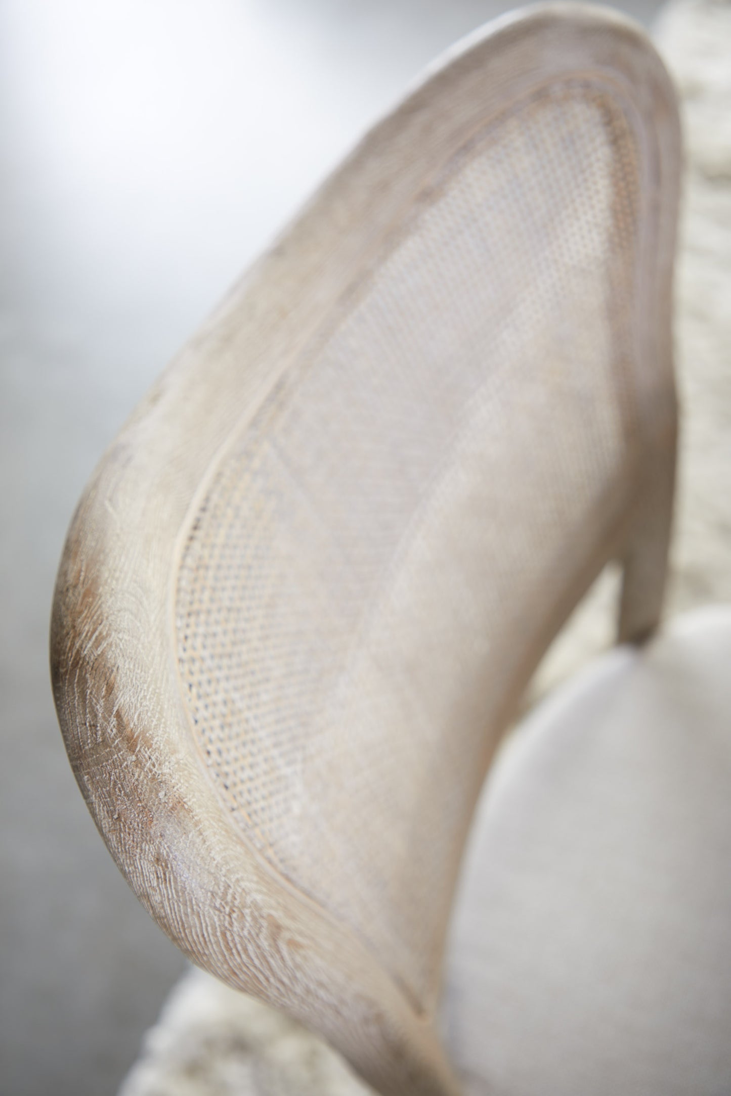 Set Of Two Bisque And Light Gray Upholstered Polyester Bentwood Back Side Chairs