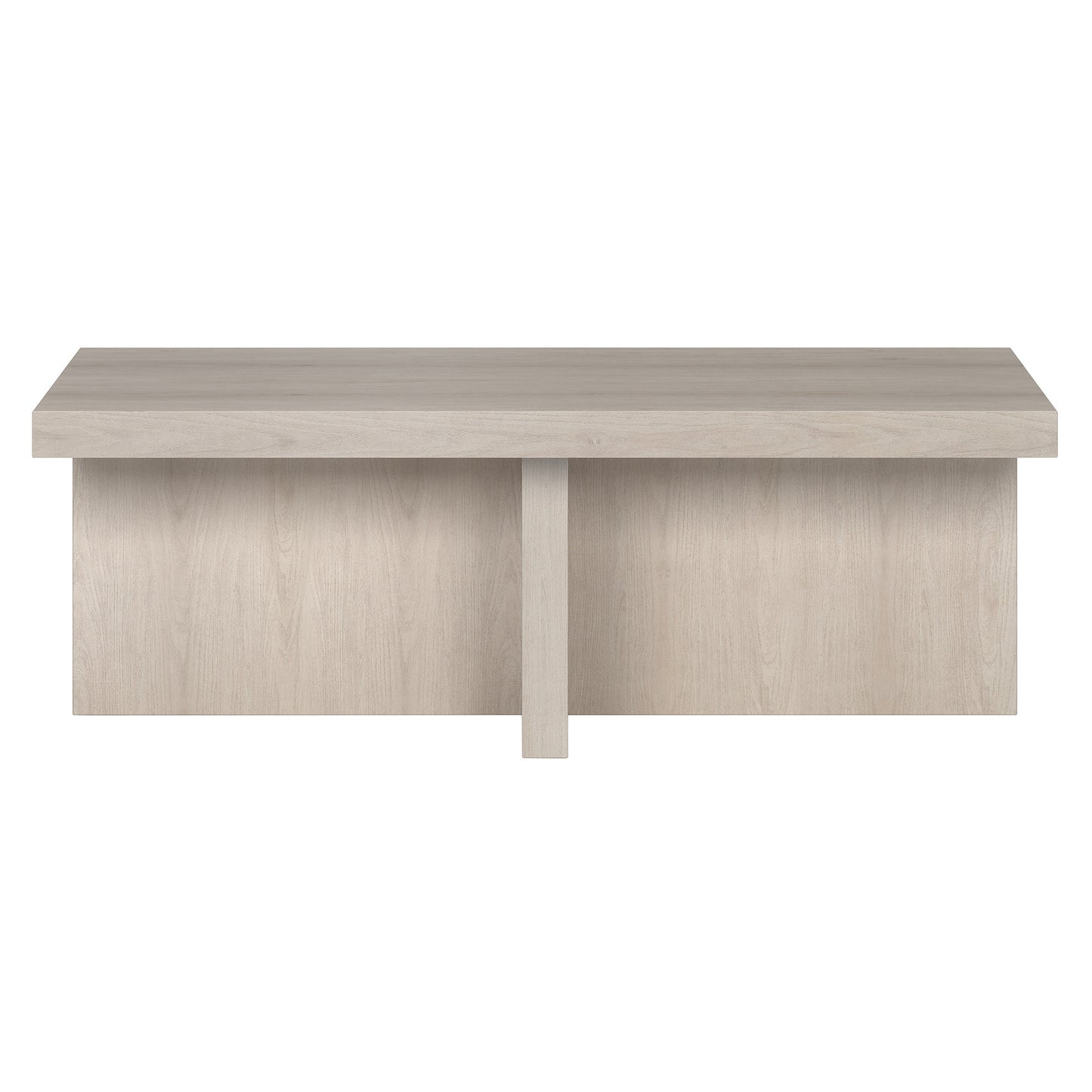 44" Alder White Coffee Table