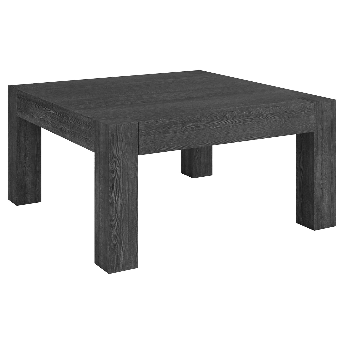 34" Gray Square Coffee Table