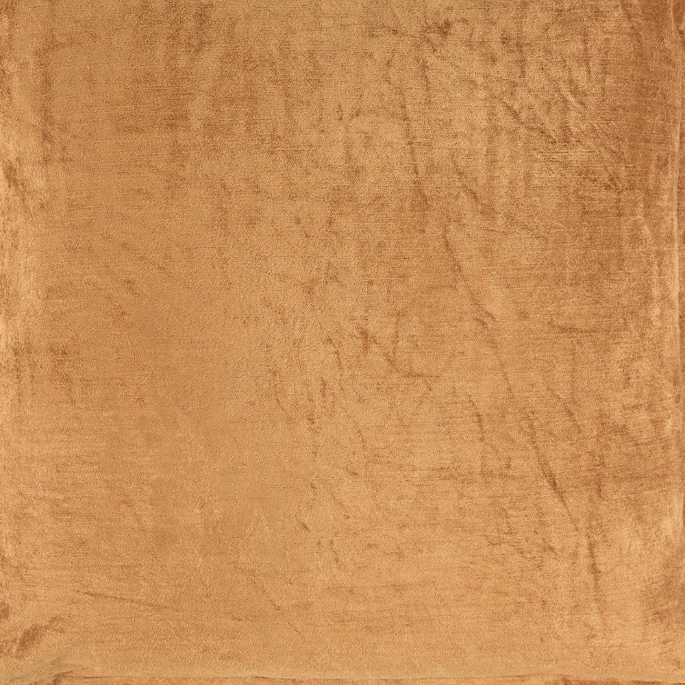 22" X 22" Gold Rayon Zippered Pillow