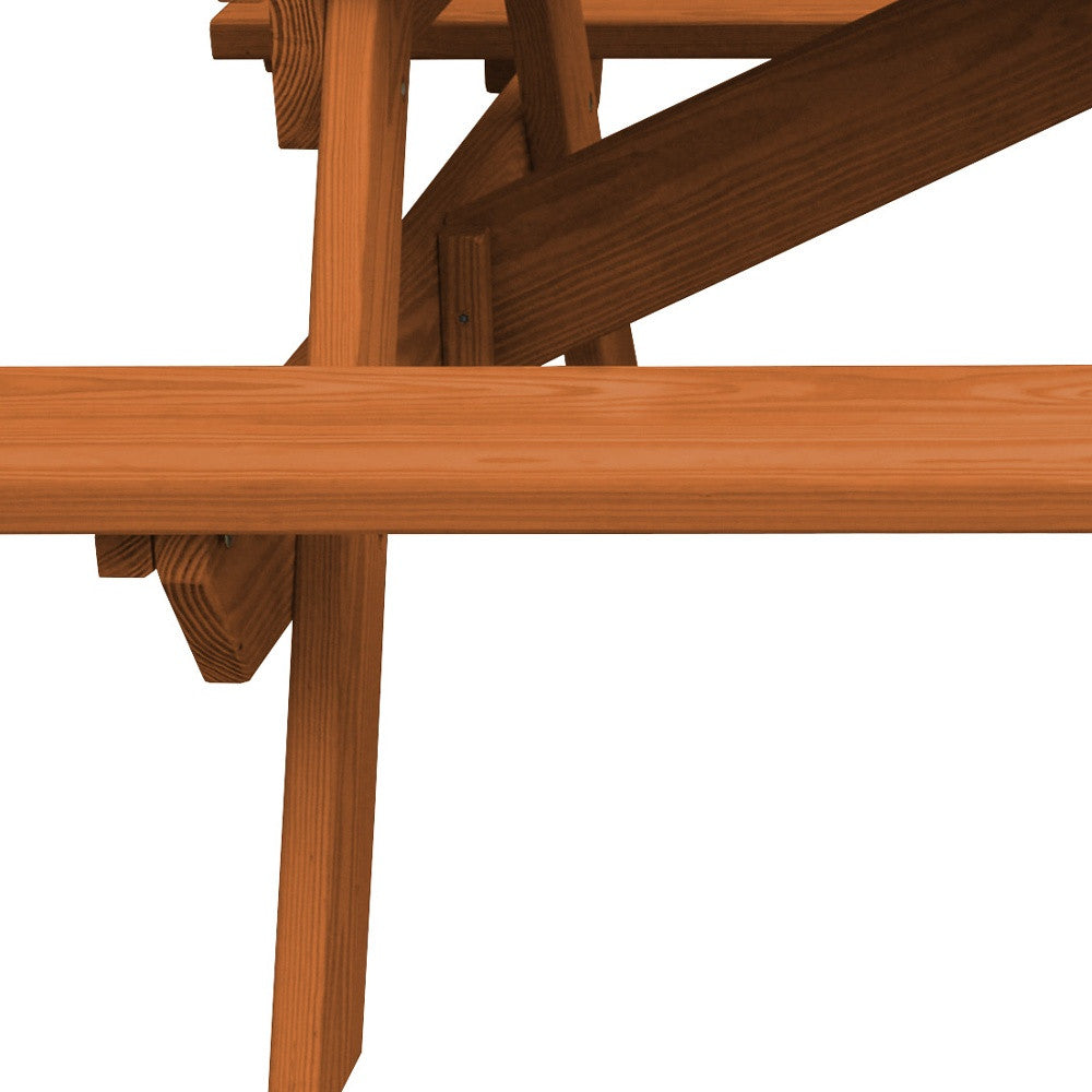 Cedar Chest Solid Wood Outdoor Picnic Table