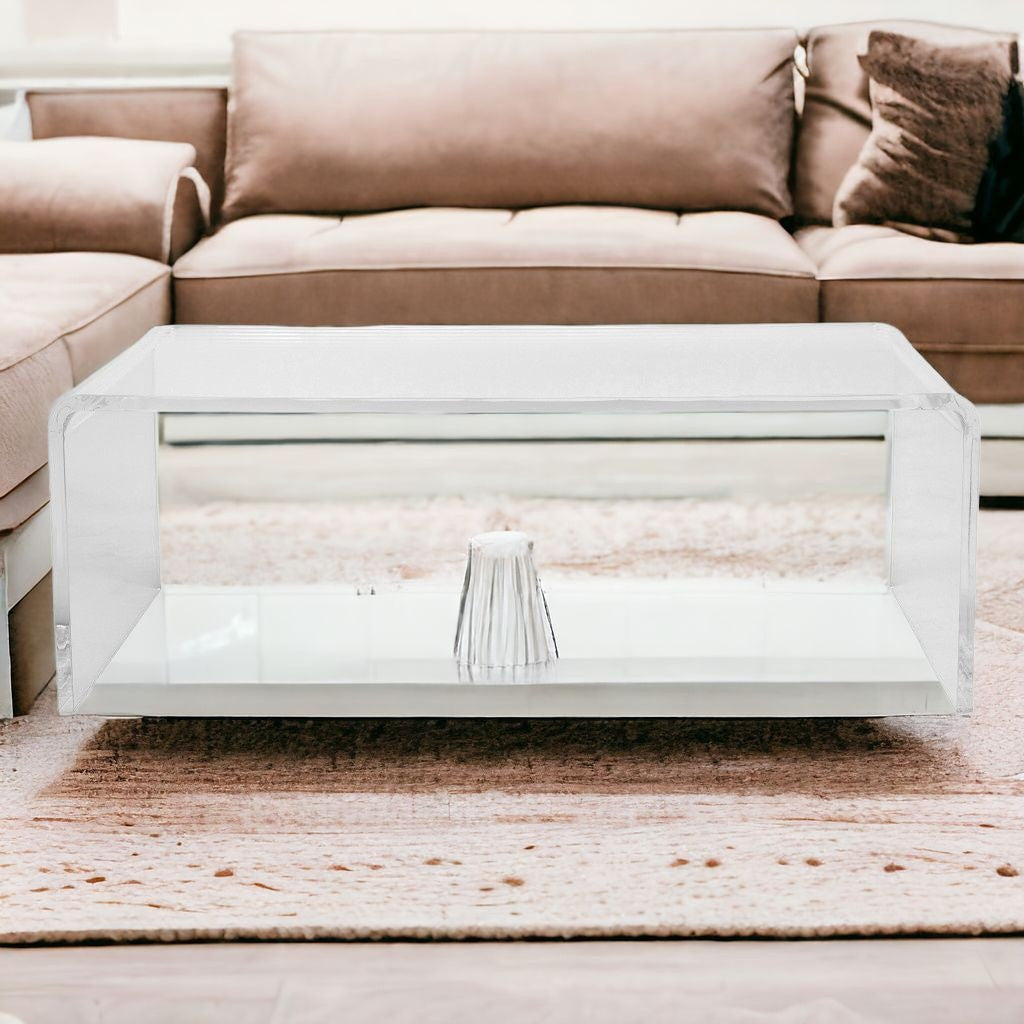 44" Clear Acrylic Coffee Table