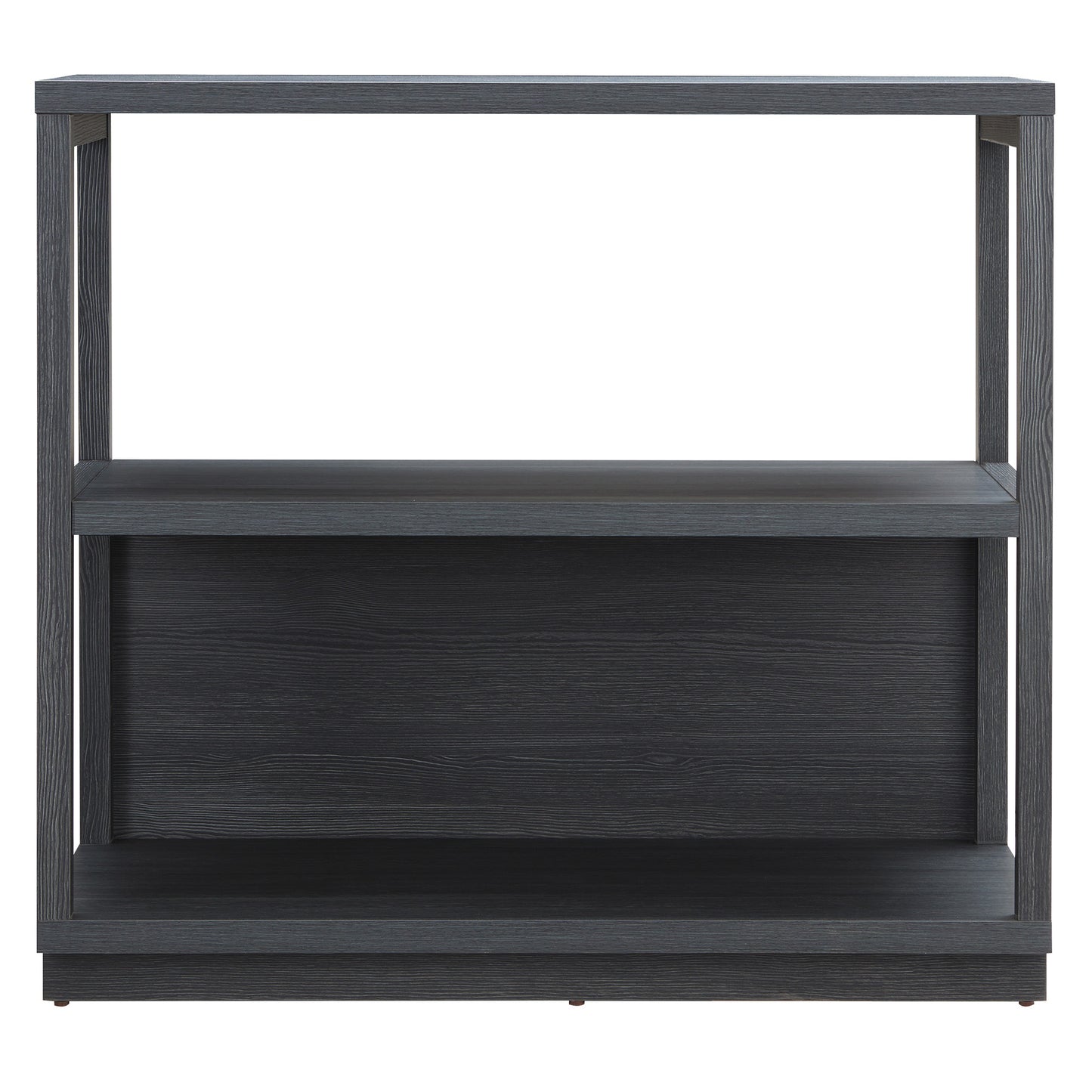 33" Gray Three Tier Standard Bookcase