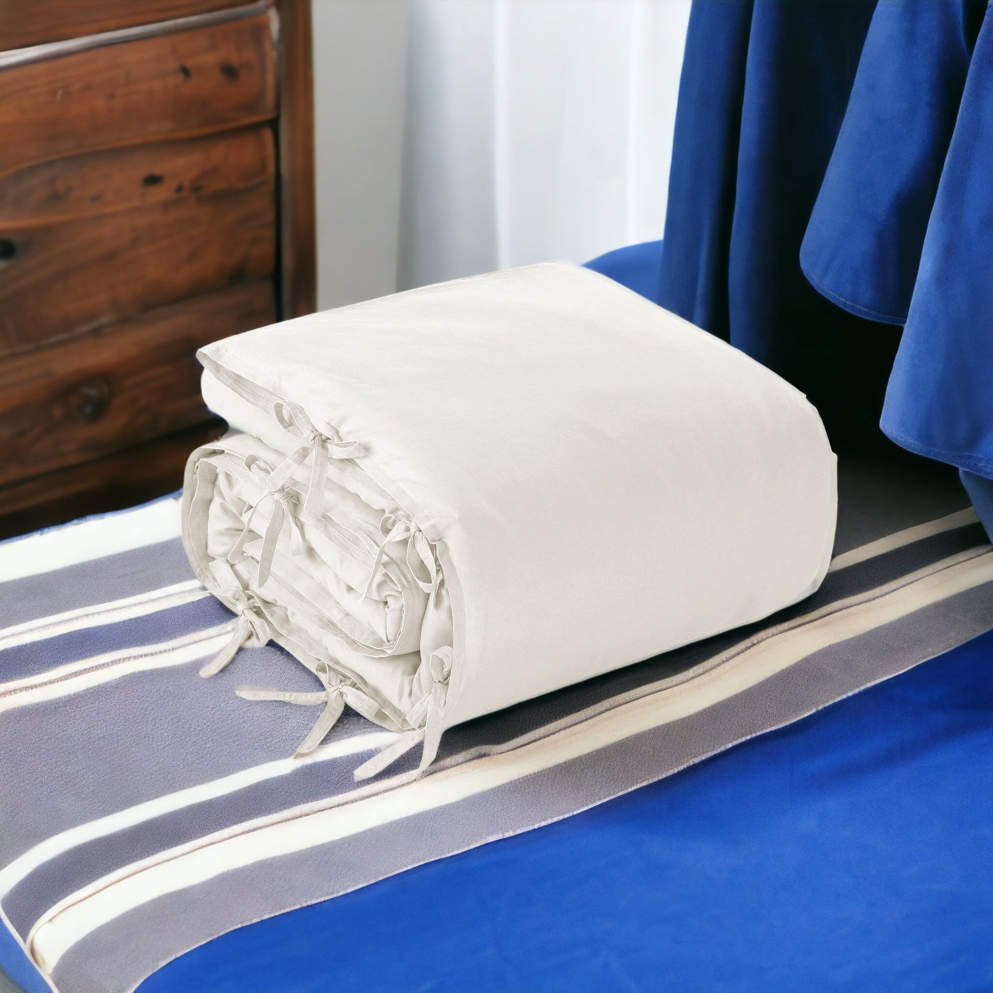 Ivory Queen Linen 220 Thread Count Washable Duvet Cover Set